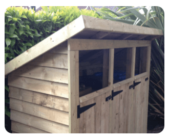 Bespoke Timber Bin Shed
